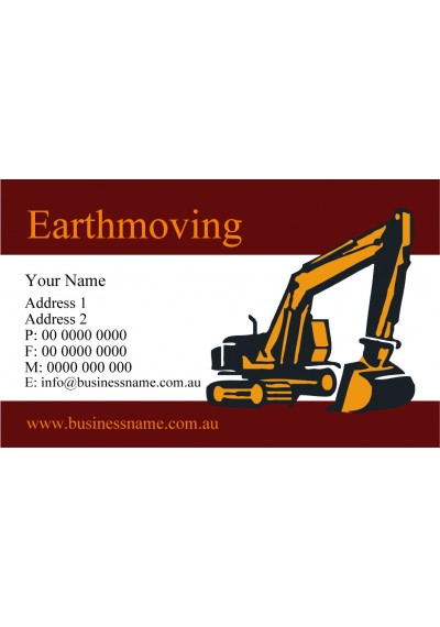 Earthmoving Business Card